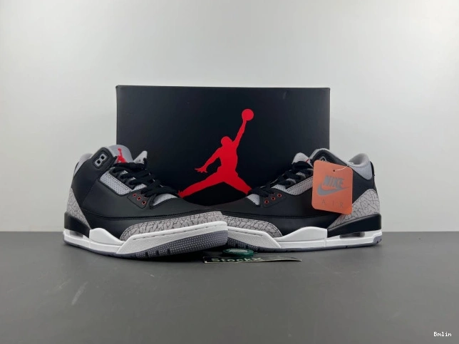 Bmlin Cement DN3707-010 Air 3 Black Jordan 0630